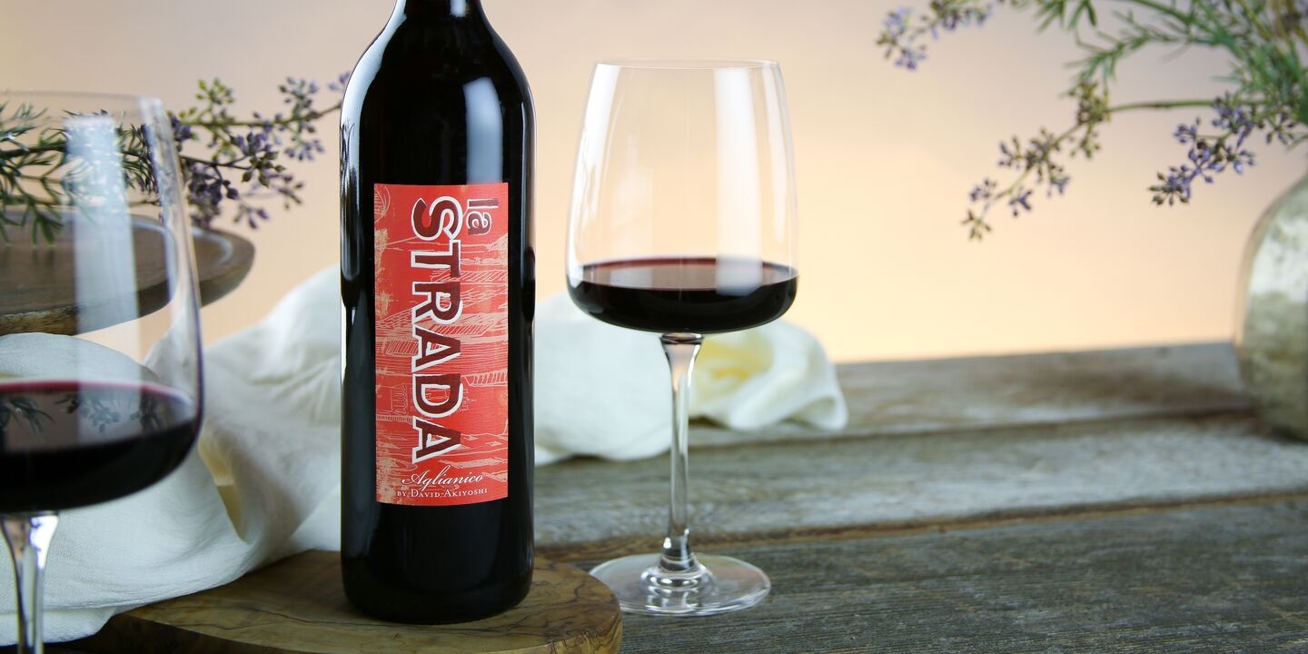David Akiyoshi Reserve La Strada Aglianico 2021