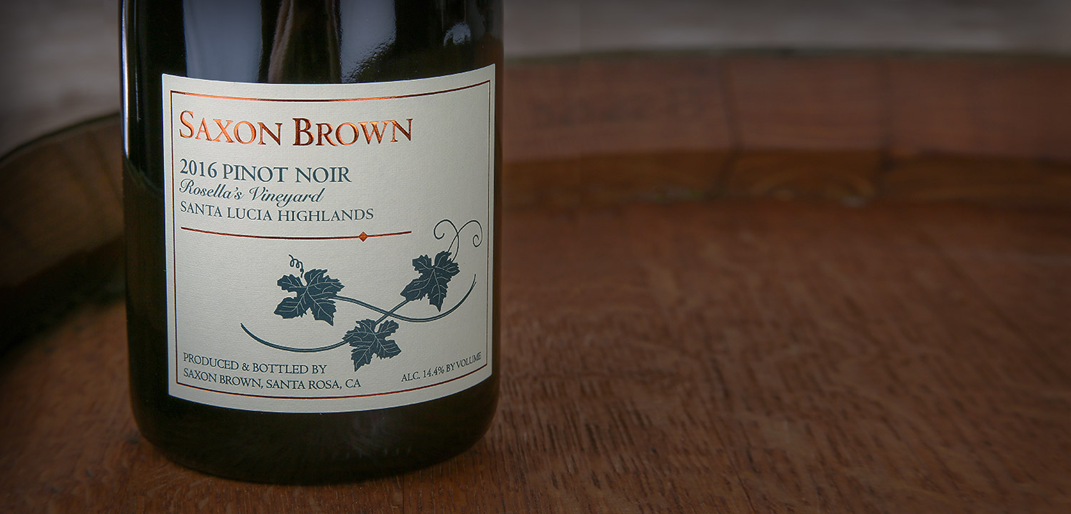 Saxon Brown Rosella's Vineyard Santa Lucia Highlands Pinot Noir 2016