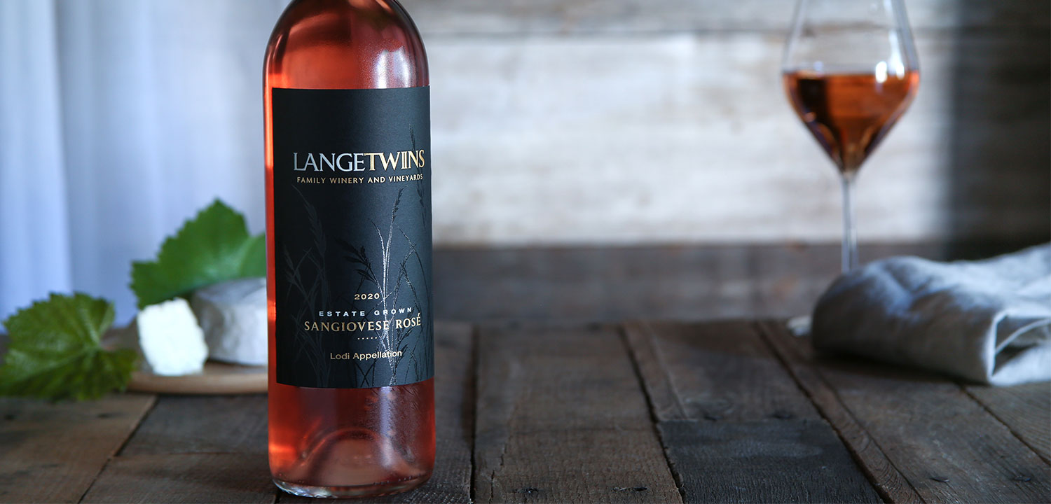 LangeTwins Estate Lodi Sangiovese Rose 2020