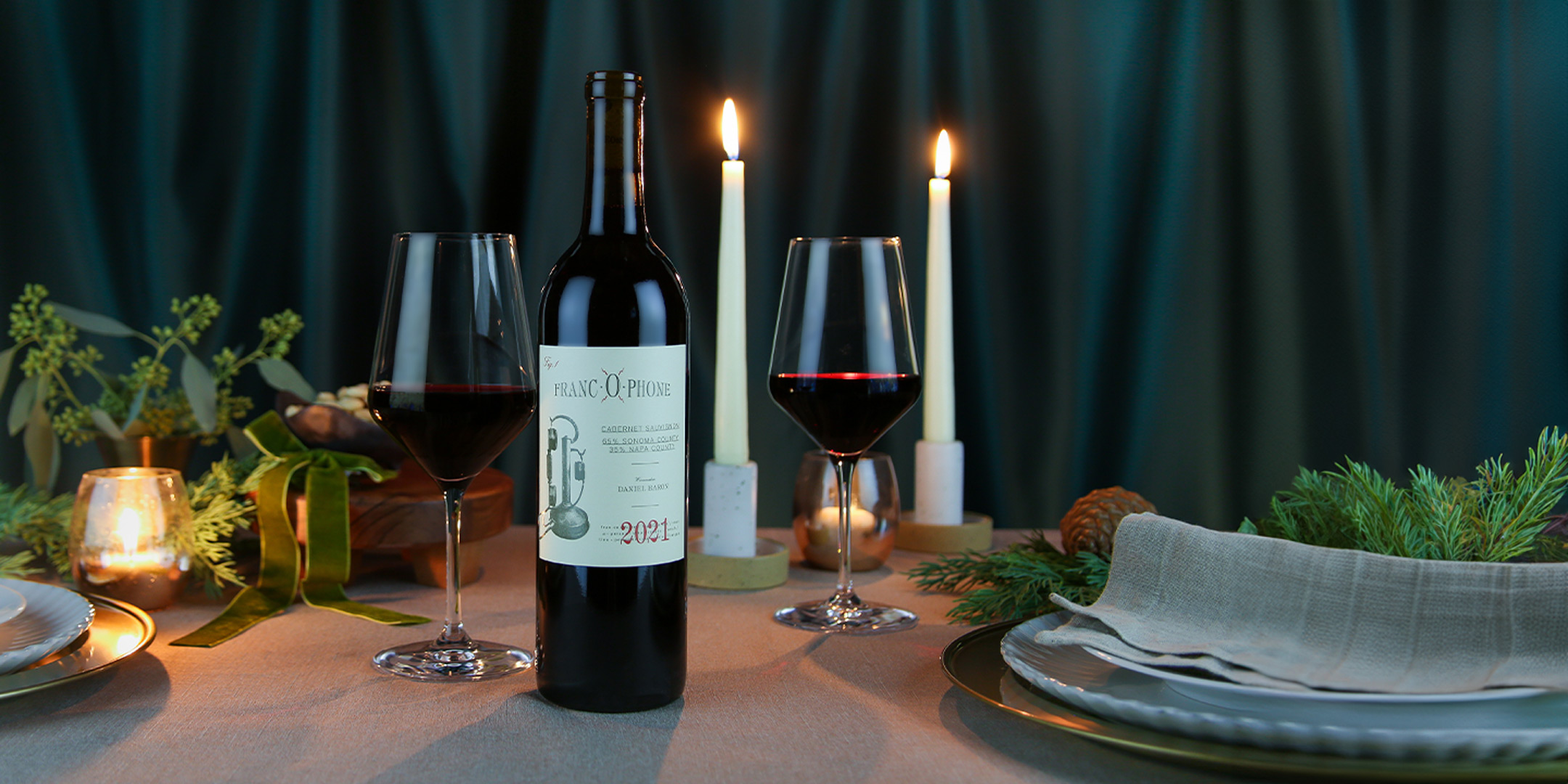 Francophone by Daniel Baron Sonoma County Napa County Cabernet Sauvignon 2021